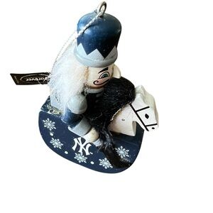 Forever Collectable NY Yankees Nutcracker Ornament Wooden Rocking  Horse